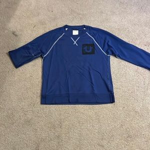 True Religion blue crew neck